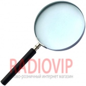 картинка Лупа ручная круглая 3Х диам. 100мм MG86050 от интернет магазина Radiovip