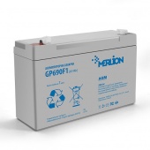 картинка Аккумуляторная батарея MERLION AGM GP690F1 6 V 9Ah от интернет магазина Radiovip