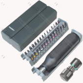 картинка Отвертка прецизионная HandsKit с комплектом насадок, 40 предметов, пластик. футляр от интернет магазина Radiovip