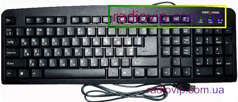картинка Клавиатура LogicPower LP-KB 000. Цвет черный. USB от интернет магазина Radiovip