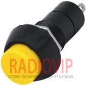 картинка Кнопка средняя PBS-11В без фиксации OFF-(ON), 2pin, 1А 250V, жёлтая от интернет магазина Radiovip