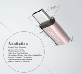 картинка Переходник штекер USB Type C 3.1 - гнездо Micro USB от интернет магазина Radiovip