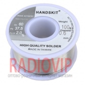 картинка Припой HandsKit ПОС-60, диам.-0,6мм, 100гр., на катушке от интернет магазина Radiovip