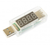 картинка USB тестер Charger Doctor напряжения (3-7.5V) и тока (0-2.5A) White от интернет магазина Radiovip