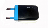 картинка Сетевое зарядное устройство Arun U127 2.1A 5V от интернет магазина Radiovip