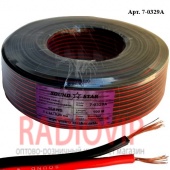 картинка Кабель питания 2жилы 24х0,2мм CСА (0,75мм.кв.), красно-чёрный, 100м от интернет магазина Radiovip