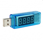 картинка USB тестер Charger Doctor напряжения (3-7.5V) и тока (0-2.5A) Blue от интернет магазина Radiovip