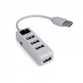 картинка Хаб USB 2.0 4 порта, White, 480Mbts питание от USB от интернет магазина Radiovip