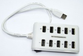 картинка USB Хаб H-20 White от интернет магазина Radiovip