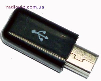 картинка Штекер mini USB на кабель с корпусом черный на кабель от интернет магазина Radiovip