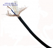 картинка Кабель микрофонный 2жилы, 25х0,12мм(96/0,1мм) CСА, диам.-6мм, чёрный от интернет магазина Radiovip