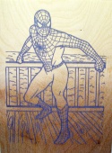 картинка Фанера с контуром для выжигания Человек-паук от интернет магазина Radiovip
