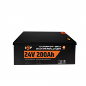 картинка Аккумулятор LP LiFePO4 24V (25,6V) - 200 Ah (5120Wh) (Smart BMS 100А) с BT пластик для ИБП от интернет магазина Radiovip