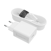 картинка Зарядное устройство LP АС-012 USB 5V 2,4A + кабель USB - Micro USB 1,5м (Белый) от интернет магазина Radiovip