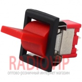 картинка Тумблер с клавишей RLS-103-F1 (ON-OFF-ON), 3pin, 3A 250VAC, красный от интернет магазина Radiovip