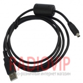 картинка Шнур шт.USB А -шт.mini USB 4pin v2.0, с фильтром, диам.-3,5мм, 1,5м от интернет магазина Radiovip