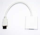 картинка Конвертер HDMI(папа) на VGA(мама) 30cm,white от интернет магазина Radiovip