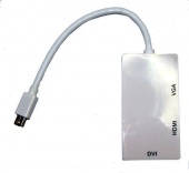 картинка Переходник шт.mini Display Port- (HDMI, DVI, VGA) от интернет магазина Radiovip