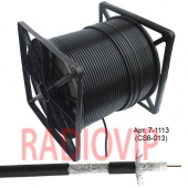 картинка Кабель RG-6 наружный c гелевой пропиткой на катушке 305м чёрный от интернет магазина Radiovip