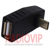 картинка Переходник гнездо USB A- шт.micro USB, угловой от интернет магазина Radiovip