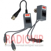 картинка Передатчик-приёмник аудио-видео сигнала+ питание, по витой паре от интернет магазина Radiovip