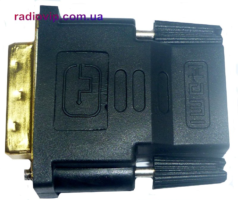 картинка Переходник шт. DVI(M)24+1-гн. HDMI(F) от интернет магазина Radiovip