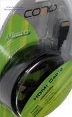 картинка Шнур HDMI (шт.- шт.) диам.-7,3мм с фильтр., в блистере, 5,0м, чёрный от интернет магазина Radiovip