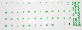 картинка Наклейки на клавиатуру прозрачные с зелёными буквами от интернет магазина Radiovip
