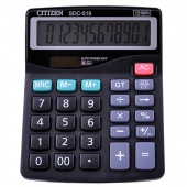картинка Калькулятор CITIZEN 519,  двойное питание от интернет магазина Radiovip