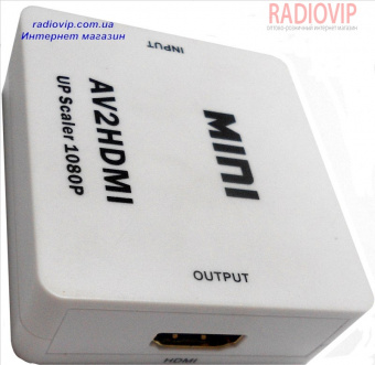 картинка Конвертор AV в HDMI (вход- 3гн. RCA, выход-гн.HDMI) от интернет магазина Radiovip