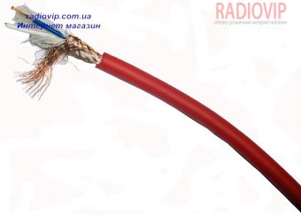 картинка Кабель микрофонный 2ж d-6мм (В-01) красный от интернет магазина Radiovip