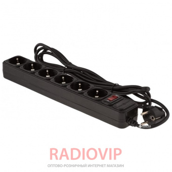 картинка Сетевой фильтр LogicPower LP-X6 1.8 м 6 розеток Black от интернет магазина Radiovip