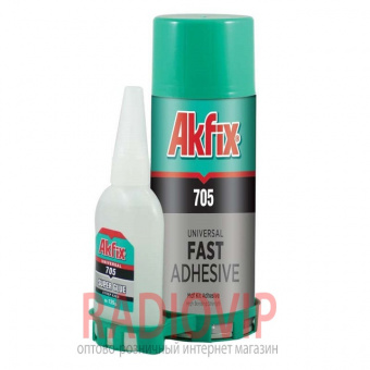 картинка Клей с активатором Akfix 705 Fast Adhesive 50 g от интернет магазина Radiovip