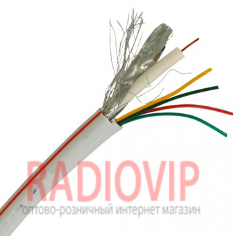 картинка Кабель 3C2V(0,5Сu/32x0.12CCA)+ 4x0,51Cu, диам.-5,0+4,0мм, белый, 100м от интернет магазина Radiovip