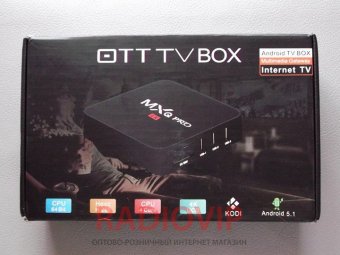 картинка Приставка смарт MX PRO Q 4K TV BOX Internet TV от интернет магазина Radiovip