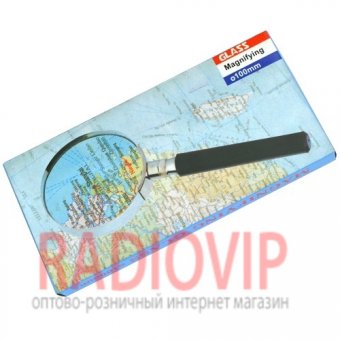 картинка Лупа ручная круглая 3Х диам. 100мм MG86050 от интернет магазина Radiovip