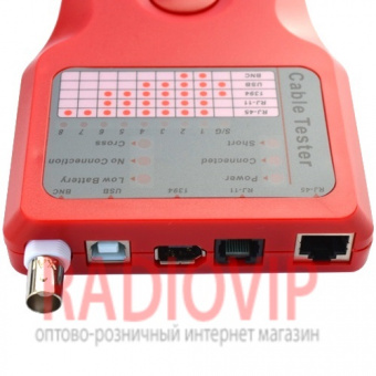 картинка Kабельный тестер мультифункциональный 5 IN 1 (RJ-11, RJ-45, BNC, USB, 1394) от интернет магазина Radiovip