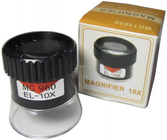 картинка Лупа-цилиндр часовая Magnifier 13098, 10X увеличение, диаметр 25мм от интернет магазина Radiovip