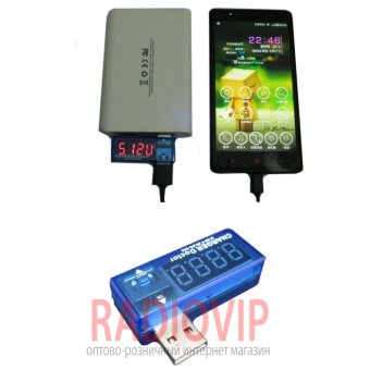 картинка USB Вольтметр DC 3-7,5V +Амперметр 0-2,5 A от интернет магазина Radiovip