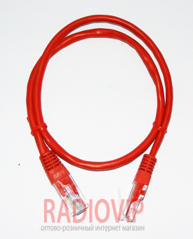 картинка Патч-корд Lp UTP ,RJ45,кат.5Е,0,5м(красный) от интернет магазина Radiovip