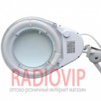 картинка Лупа-лампа на струбцине 8066D2-4C люмин.подсветка T5 22W, 5Х, диам-130 от интернет магазина Radiovip