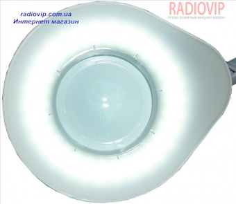 картинка Лупа-лампа с LED подсветкой на струбцине, диопт 5Х, диам-130мм 90LED 7W 8608CL от интернет магазина Radiovip