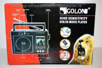картинка Портативное радио GOLON RX-99UAR, радио USB SD music Player от интернет магазина Radiovip