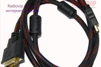 картинка Шнур шт. HDMI шт. DVI 1,5m от интернет магазина Radiovip