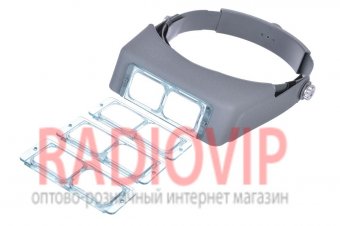 картинка Лупа бинокулярная налобная стеклянная MG81007В, 1,5х 2x 2,5х 3,5х кр. увеличение от интернет магазина Radiovip