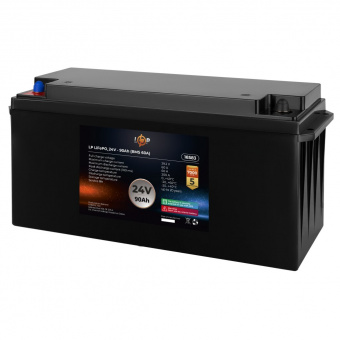 картинка Аккумулятор LP LiFePO4 для ИБП 24V (25,6V) - 90 Ah (2304Wh) (BMS 60A) пластик от интернет магазина Radiovip