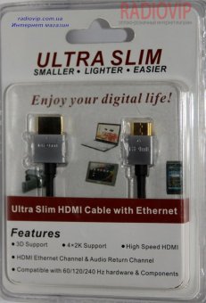 картинка Шнур шт.HDMI -шт.mini HDMI, Ultra Slim (1,4V), gold, 1 м от интернет магазина Radiovip