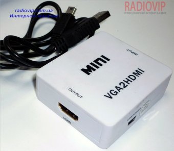 картинка Конвертор VGA в HDMI (VGA-HDmn) от интернет магазина Radiovip