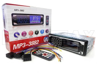 Автомагнитола MP3 3882 ISO 1DIN сенсорный дисплей
