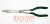 картинка Утики изогнутые ,зелёные ручки 275*65,диаметр 8мм от интернет магазина Radiovip